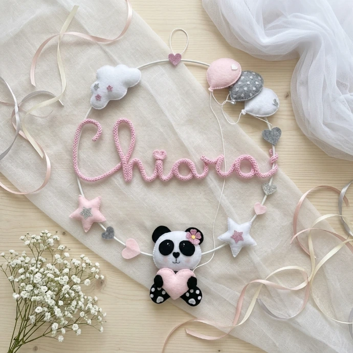 Fiocco nascita panda